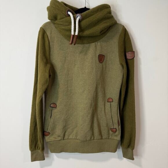 Wanakome Women's Artemis Hoodie Sweatshirt Green Fleece Cozy Lounge Medium - Picture 1 of 7